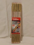 Vintage Red End 72" Lufkin Wooden Folding Ruler Extension Rule Brass Depth Guage. Fixed Price $19.95.
