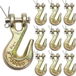 10 Pack 1/4 Inch Clevis Grab Hook, G70 Forged Steel Transport Chain Heavy. Fixed Price $35.41.