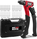 Neu Master Rivet Gun With 200pcs Rivets, Manual Kit 4 Tool-free I. Fixed Price $38.95.
