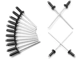 3/32" X 1/4" Black Pop Rivets Assortment - 100pcs, Aluminum Metal Blind R. Fixed Price $11.99.