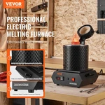 Vevor 1350w Gold Melting Furnace, 2102 F Digital, W/ 1kg & 3kg Crucibles. Fixed Price $214.99.