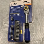 Kobalt 20 Pc Piece Double Drive Extendable Handle 3/8" Ratchet Socket. Fixed Price $57.00.