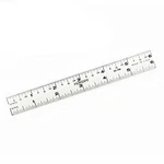 Fairgate 6" Standard Aluminum English Ruler 20-106 Made In Usa White. Fixed Price $11.97.
