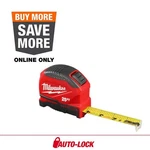 Milwaukee 25 Ft. Compact Auto Lock Tape Measure With Fractional Scale. Fixed Price $19.95.
