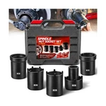 Spindle Nut Socket Tool Kit, 5pcs Axle Hub Lock Set 1/2 Drive. Fixed Price $72.85.