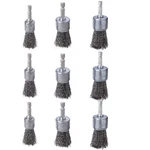 9 Pcs Wire Brush Wheel For Drill, Drill 1-inch Crimped End Wir.... Fixed Price $26.08.