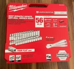 Milwaukee 48-22-9008 3/8" Drive 56pc Ratchet & Socket Set - Sae Metric. Fixed Price $173.95.
