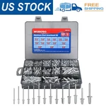 Workpro 500pc Aluminum Blind Rivets 14size Pop Assortment Kit Case-sliver. Fixed Price $29.99.