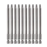 Saipe 10pcs Sq2 100mm Magnetic Square Drill Bit Set Hex Shank. Fixed Price $18.08.