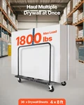 Drywall Cart Dolly 1800 Lbs Steel Panel Truck With 2 Side Handrails. Fixed Price $174.99.