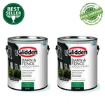 2 Pack Glidden Grab-n-go Barn & Fence Wood Exterior Paint Flat, Black, 1 Gallon. Fixed Price $59.99.