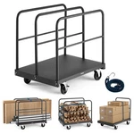 Vevor Drywall Cart Dolly 1800 Lbs 2-in-1 Steel Panel Truck With 4 Handrails. Fixed Price $169.99.
