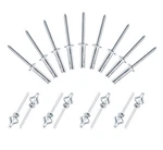 Jersvimc 3/16" X 3/4" Trifold Exploding Pop Rivets, Solid Aluminum Tri Grip R.... Fixed Price $10.57.