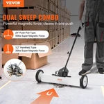 24-inch Magnetic Sweeper With Wheels, 50 Lbs Capacity, Yard. Fixed Price $71.39.