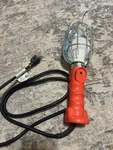 Bayco Fl-407 Incandescent Red Orange Hanging Hand Lamp 12 Amp Max 75w Bulb. Fixed Price $19.99.