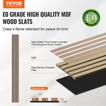 Wood Slat Acoustic Panels, 7.9 X 94.5 Inch, Silver. Fixed Price $117.44.