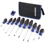 Workpro 10-piece Magnetic Screwdriver Set Phillips Slotted Flat Head. Fixed Price $17.59.