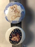 Refrigerator, Locker,tool Box, Magnet , Angel And Teddy Bear, Ceramic. Fixed Price $5.00.