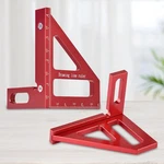 3d Miter Triangle Ruler Aluminum Alloy 45/90 Degree Woodworking Carpenter Square. Fixed Price $17.99.