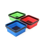 3 Pcs Collapsible Magnetic Parts Tray, Foldable Silicone Bowls W/ Magnets. Fixed Price $19.82.