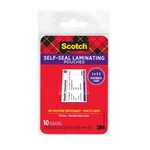 Ls851-10g-sr Scotch Self-sealing Laminating Pouches 2.4 In X 3.8. Fixed Price $12.70.