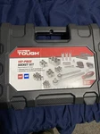 Hyper Tough 107 Piece 1/4, 3/8, 1/2 Inch Drive Socket Set For Mechanic Use. Fixed Price $36.29.