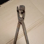 Vintage Hand Forged Blacksmith Pick Up Tongs Vise Anvil Hammer Tools 18.5 In. Fixed Price $23.99.
