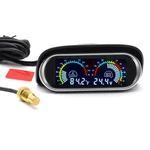 Byyouiv 2-in-1 Water Temperature & Voltage Gauge Kit For Car, Boat, Truck,.... Fixed Price $24.34.