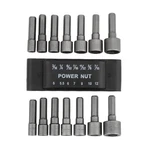 Rongon Power Nut Driver Drill Bit Set Of 14 Pcs Steel Metric Socket 14pcs. Fixed Price $13.99.