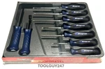 Snap On Sgdxpb90b Mb 9pc Blue Soft Grip Screwdriver & Striking Prybar Set New. Fixed Price $260.95.