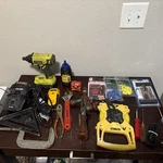 Ryobi 1/4" Impact Gun Drivers P235avn, Charger Plus Other Hand Tools. Fixed Price $69.00.