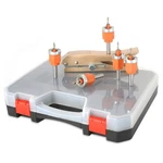 Woodworking Toolset With Drill Bits Pliers Countersink And Screw Extractor. Fixed Price $61.42.