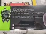 Ciro Led Lighted Horizon Chrome Windshield Trim '14-23 Harley Touring Batwing. Fixed Price $170.00.