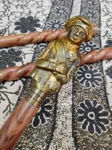 Vintage Carved Police Style Victorian Wooden Spiral Walking Stick Cane Gift. Fixed Price $55.00.