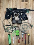 Buckingham Lineman Climbing Gear Size 23-26 And Various Hand Tools. Fixed Price $2300.00.