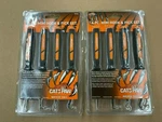 2 Sets Of 4 Mayhew Catspaw 6 1/2" Mini Hook & Pick Tool Set Pouch Orange. Fixed Price $25.00.