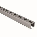2 Ft. 12-gauge Half Slotted Metal Framing Strut Channel - Silver Galvanized (za1. Fixed Price $10.99.