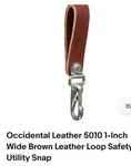 Occidental Leather 5010 1" Wide Loop Strap For Belts Set Of 4. Fixed Price $36.00.