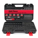 Sedy 260pcs Precision Screwdriver Bit Set Security Magnetic Cr-v Case Black Tool. Fixed Price $56.99.