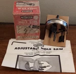 Vtg Craftsman 9-2566 Adjustable Hole Saw 1-1/8" To 2-1/2" Made In Usa W/ Box. Fixed Price $11.99.