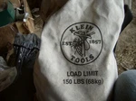 5104clr22 Klein Bucket 14" X 22" Heavy Canvas 150lbs Rated. Fixed Price $112.99.