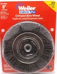 Weiler 36004 6" X 0.014" 1/2" Carbon Steel Crimped Bench Grinder Wire Wheel. Fixed Price $29.00.