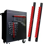Cenforge Magnetic Screwdriver & Wrench Organizer, 32 Slots, Red, 2-pc Set. Fixed Price $24.80.