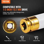 Vevor Lug Nut Impact Socket Set 1/2 In Drive Metric 6-point Deep 7pcs. Fixed Price $41.09.