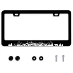 Mountains License Plate Frame Stainless Steel Car Accessories Deer Bear Fores.... Fixed Price $41.66.