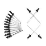 Harskiyer 3/32" X 1/4" Black Pop Rivets 1/4", Black, 100pcs. Fixed Price $7.99.