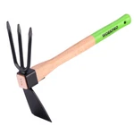 Workpro Hoe And Cultivator Garden Rake With 14" Wooden Handle Tools For Digging. Fixed Price $25.99.