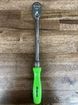 *new* Snap On 3/8" Fhld80a Green Long Handle Ratchet Free Priority Shipping. Fixed Price $312.37.