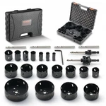 Hole Saw Kit, 18 Pcs Blades, 6 Drill Bits, 1 Hex Wrench, General Purpose Siz. Fixed Price $132.15.