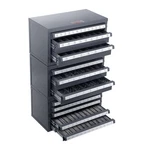 Vevor Drill Bit Dispenser Organizer Cabinet 3 Pieces Three-drawer Five-drawer. Fixed Price $179.90.
